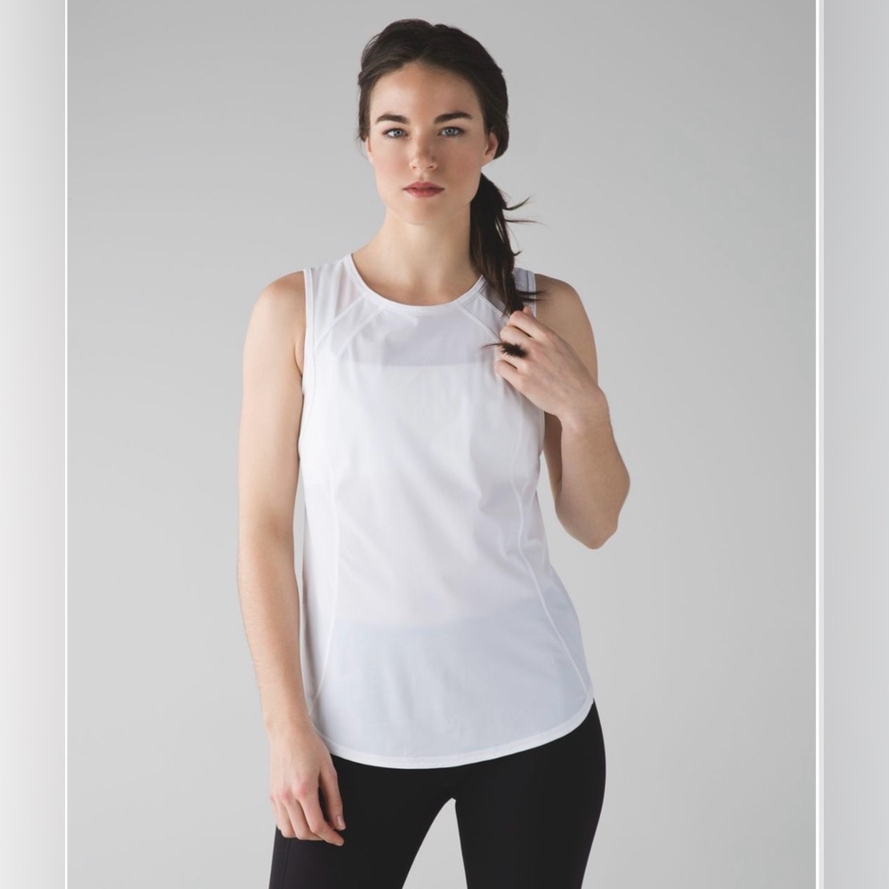 Lululemon Sculpt Tank White sz6 NWT